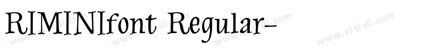 RIMINIfont Regular字体转换
